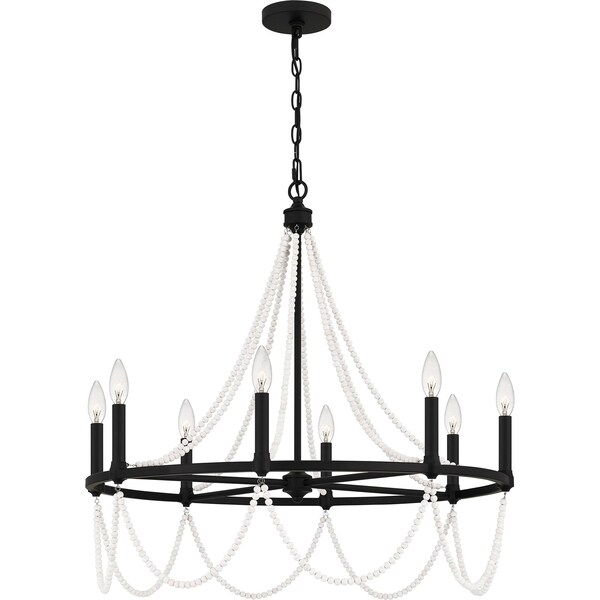 Quoizel Brigitta Chandelier 8 Lights Matte Black BGA5030MBK - main